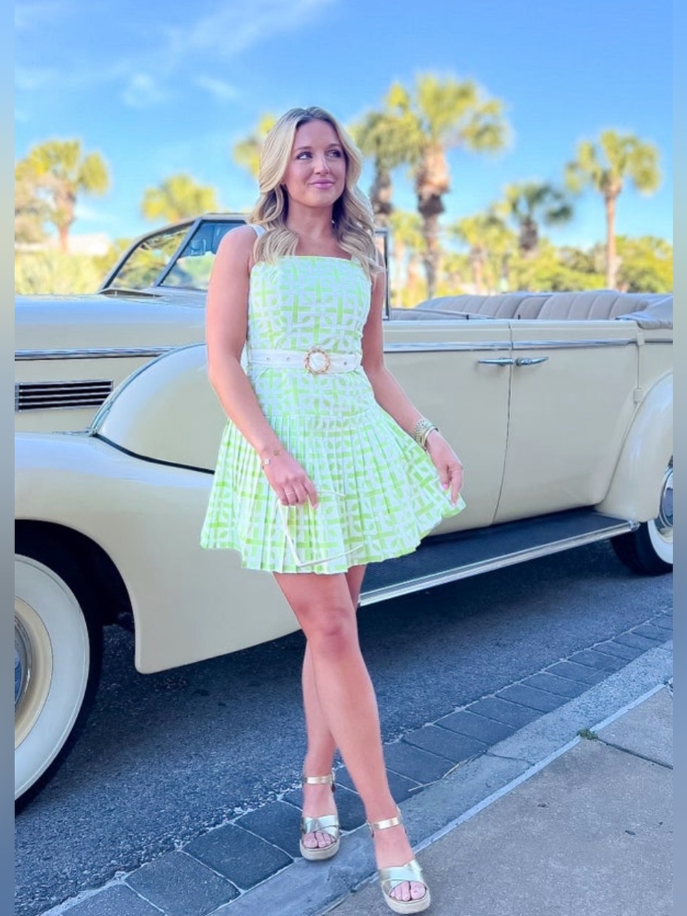 TIMELESS FIT AND FLARE DRESS WITH ELEGANT PLEATING - Picture 5 of 6